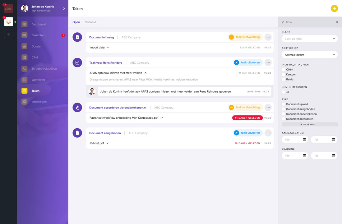 Mijn Kantoor screenshot