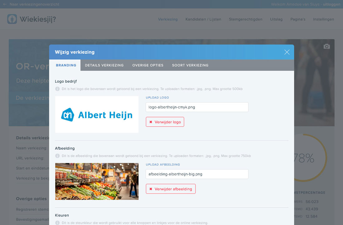 Wiekiesjij screenshot