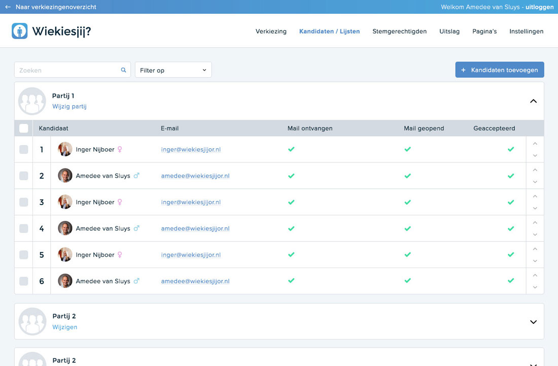 Wiekiesjij screenshot