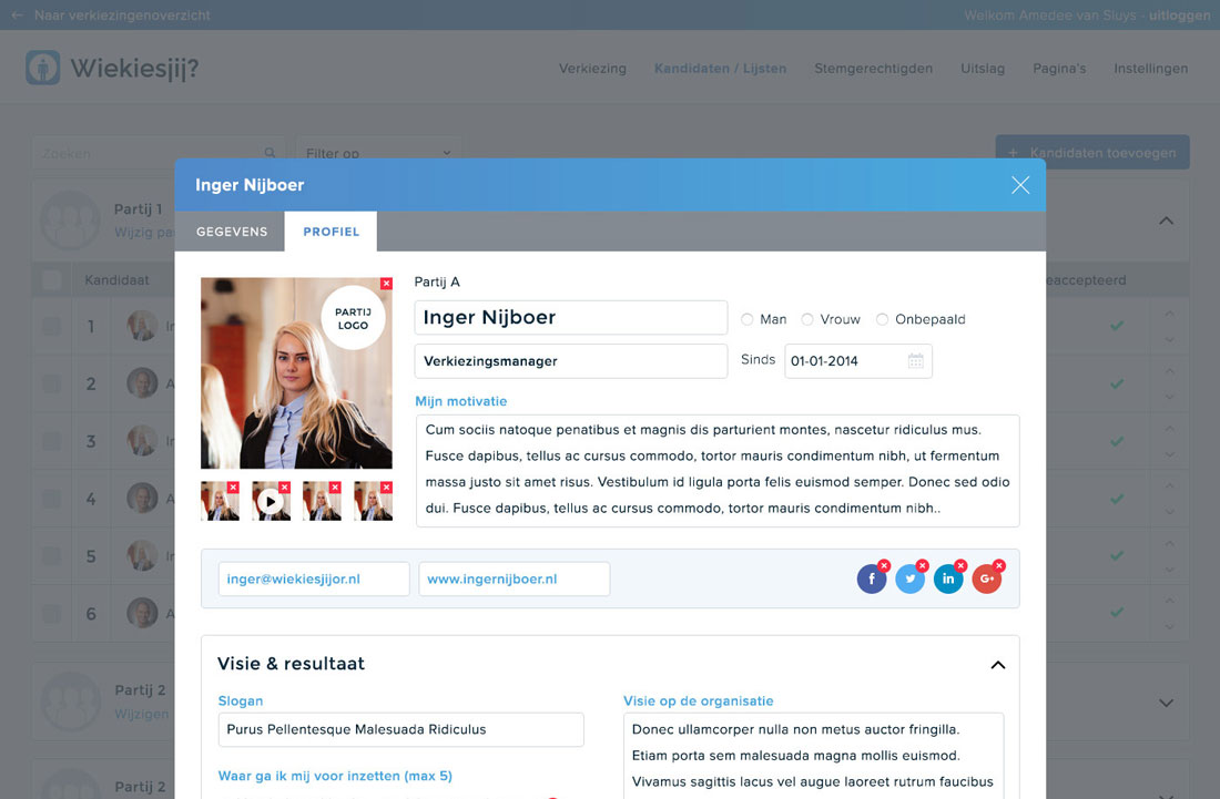 Wiekiesjij screenshot