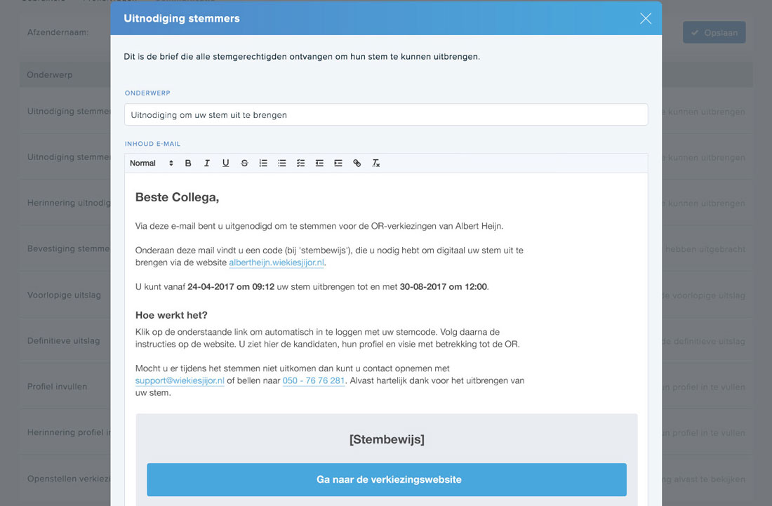 Wiekiesjij screenshot